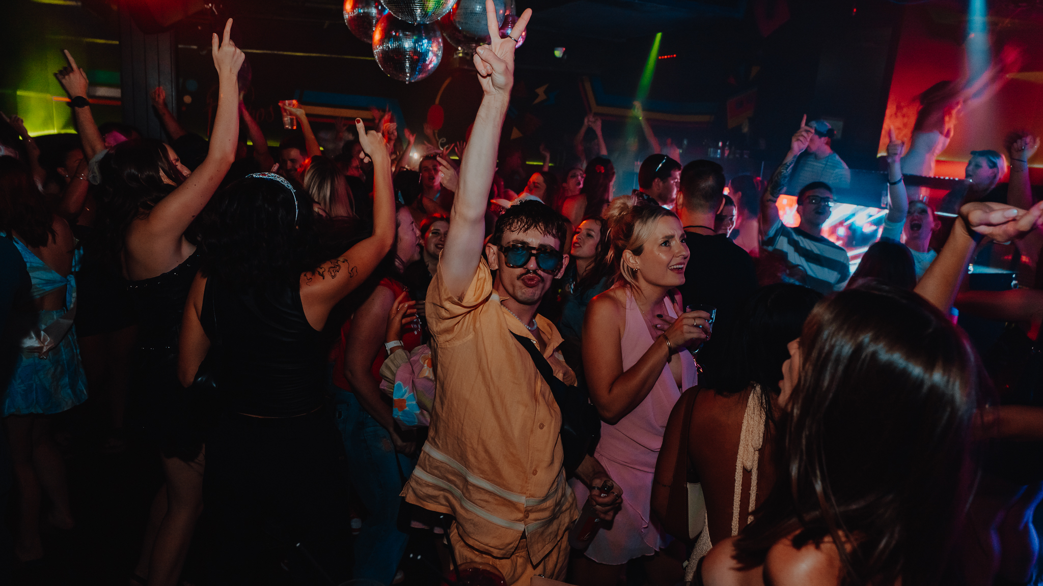 Crowd on dancefloor at Brisbane nightclub event