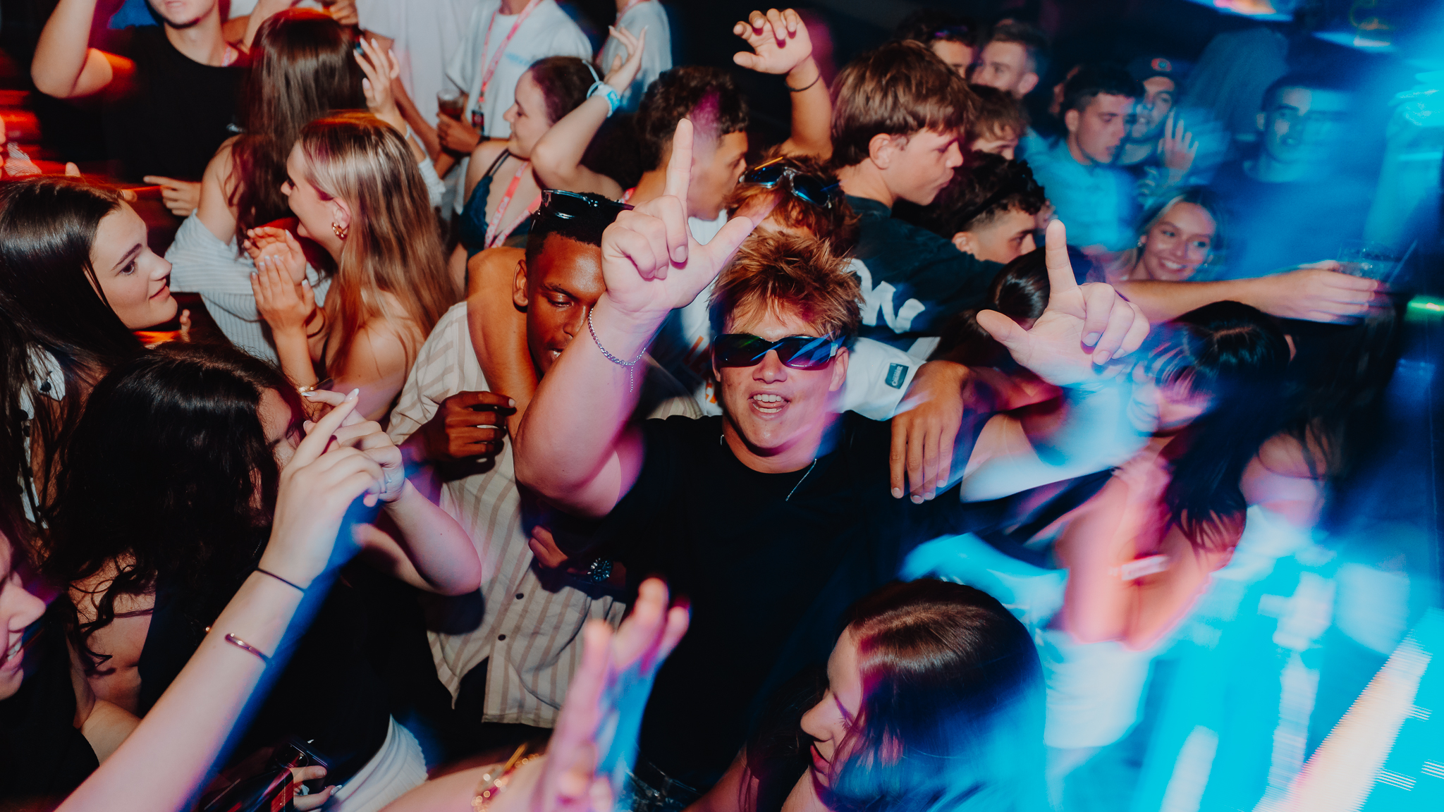 Crowd energy at Gold Coast nightclub