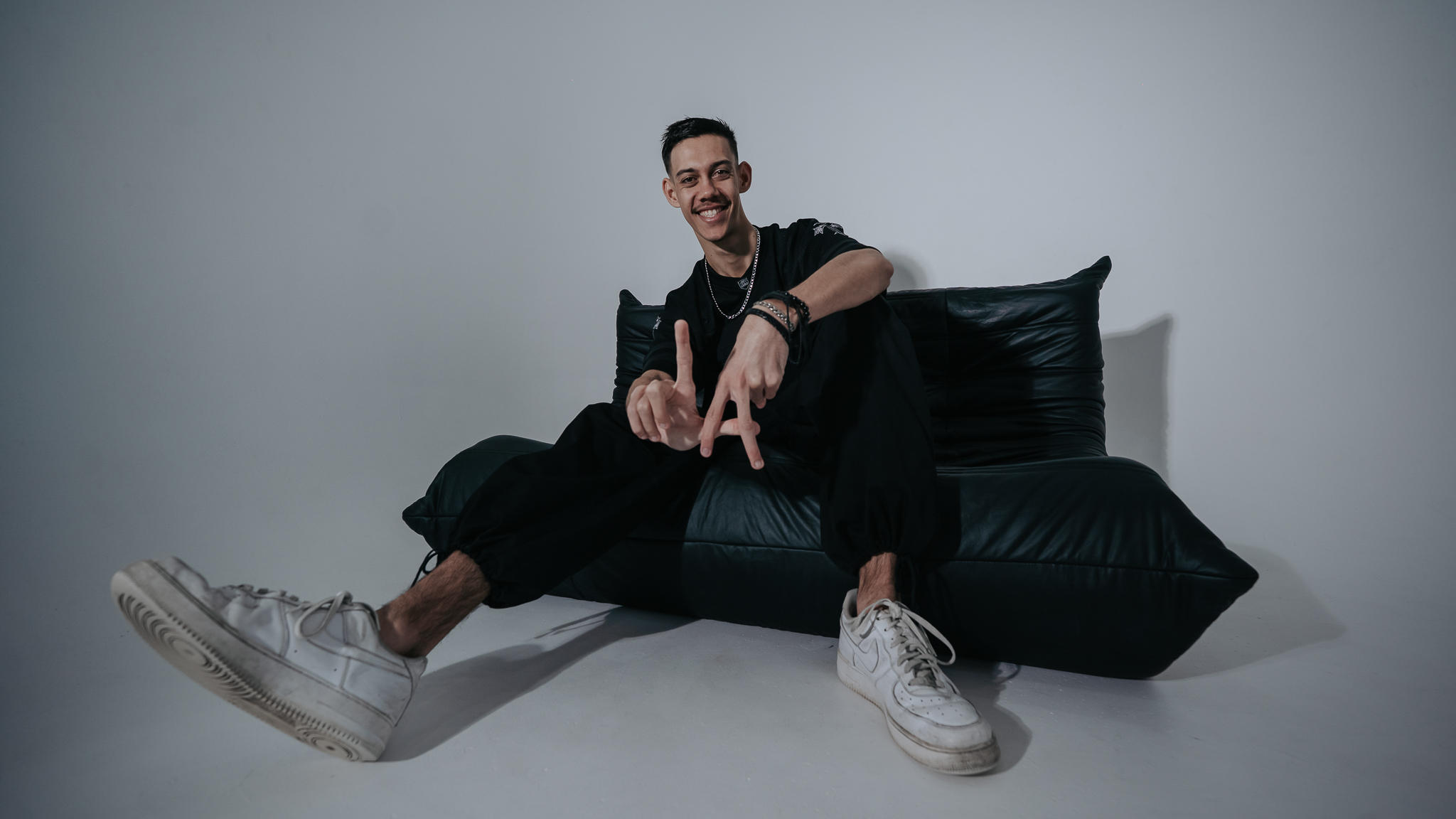 Artist branding photography in studio, Gold Coast